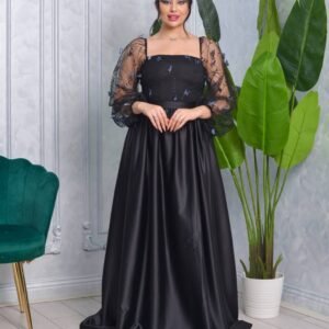 ⁦فستان الأنوثة الحالمة اسود⁩ - الصورة ⁦4⁩