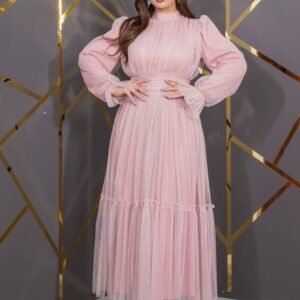 ⁦فستان الأناقة الحالمة (وردي)⁩ - الصورة ⁦3⁩