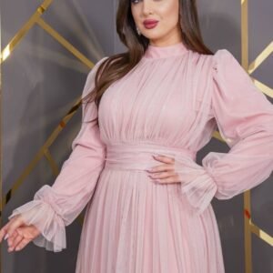 ⁦فستان الأناقة الحالمة (وردي)⁩ - الصورة ⁦4⁩
