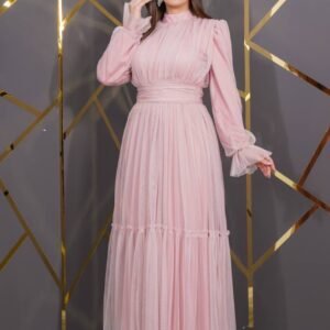 ⁦فستان الأناقة الحالمة (وردي)⁩ - الصورة ⁦5⁩