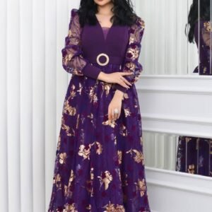 ⁦فستان وهج الفخامة  (بنفسجي)⁩ - الصورة ⁦5⁩