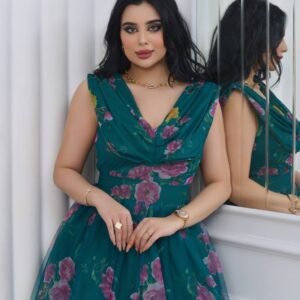 ⁦فستان زهرة الوعد (اخضر)⁩ - الصورة ⁦3⁩