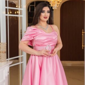 ⁦فستان "رغد الحياة" (وردي)⁩ - الصورة ⁦7⁩