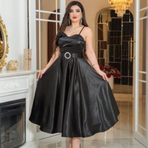 ⁦فستان "رغد الحياة" (اسود)⁩ - الصورة ⁦2⁩