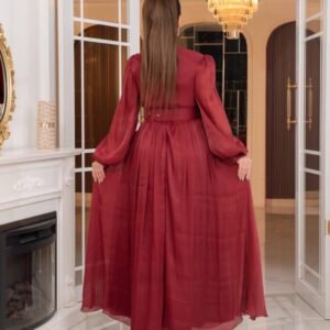 ⁦فستان "عبير الأنوثة" (احمر)⁩ - الصورة ⁦4⁩
