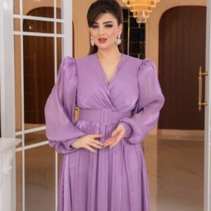 ⁦فستان "عبير الأنوثة" (موف)⁩ - الصورة ⁦4⁩
