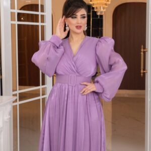 ⁦فستان "عبير الأنوثة" (موف)⁩ - الصورة ⁦5⁩