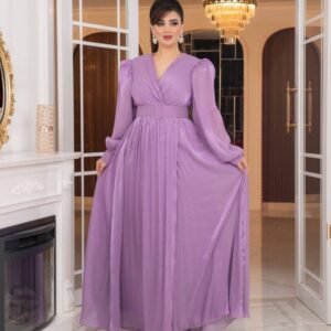 ⁦فستان "عبير الأنوثة" (موف)⁩ - الصورة ⁦8⁩