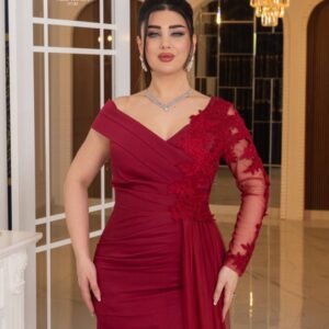 ⁦فستان "أميرة الليل" (احمر)⁩ - الصورة ⁦3⁩