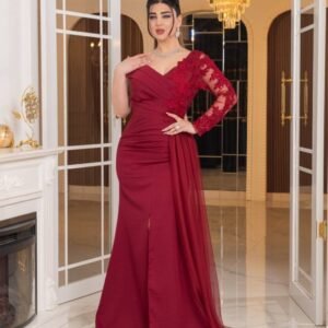 ⁦فستان "أميرة الليل" (احمر)⁩ - الصورة ⁦8⁩