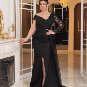 ⁦فستان "أميرة الليل"اسود⁩ - الصورة ⁦5⁩