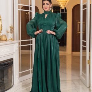⁦فستان الأناقة الملكية (اخضر)⁩ - الصورة ⁦6⁩