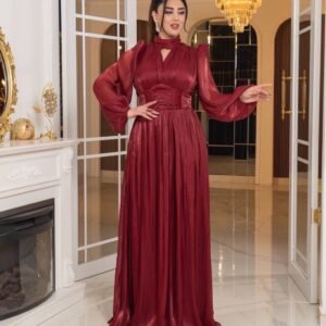 ⁦فستان الأناقة الملكية (احمر)⁩ - الصورة ⁦6⁩