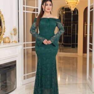 ⁦فستان همس الفخامة (اخضر)⁩ - الصورة ⁦5⁩
