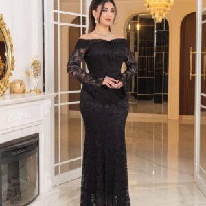 ⁦فستان همس الفخامة (اسود)⁩ - الصورة ⁦3⁩