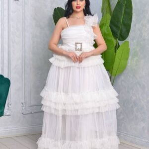 ⁦فستان  لونا ابيض⁩ - الصورة ⁦3⁩