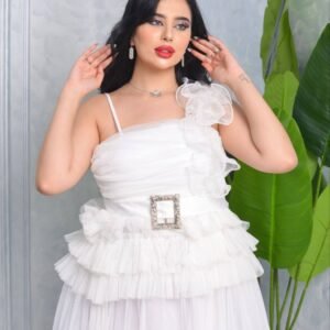 ⁦فستان  لونا ابيض⁩ - الصورة ⁦6⁩