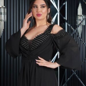 فستان "إليجانس وايت" اسود